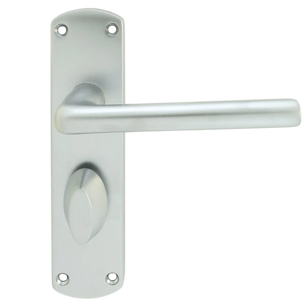 Carlisle Brass Serozzetta Uno Door Handles On Back Plate Bathroom